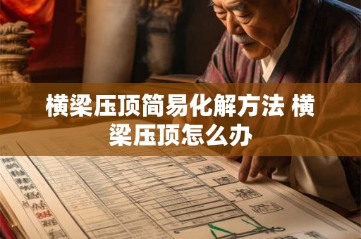 横梁压顶简易化解方法 横梁压顶怎么办
