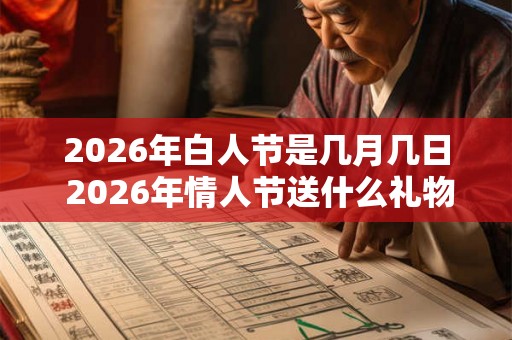 2026年白人节是几月几日 2026年情人节送什么礼物好