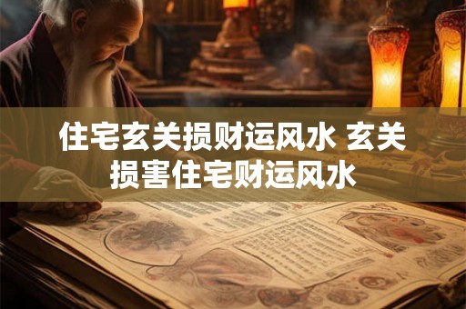 住宅玄关损财运风水 玄关损害住宅财运风水