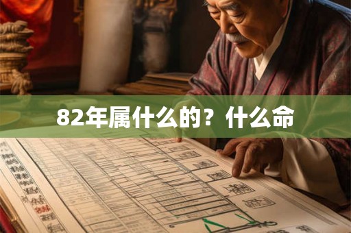 82年属什么的？什么命