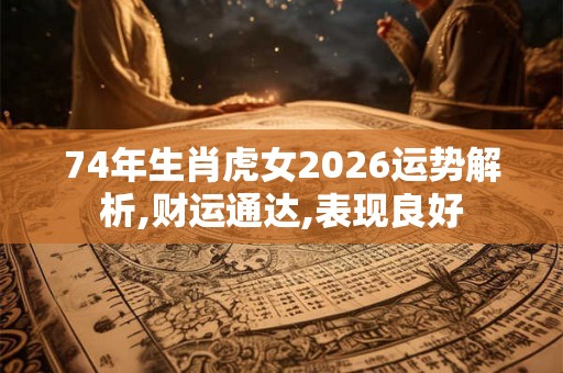 74年生肖虎女2026运势解析,财运通达,表现良好