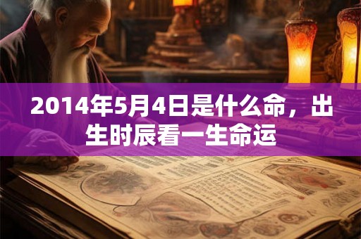 2014年5月4日是什么命,出生时辰看一生命运 2014年5月4日是什么命,出生时辰看一生命运