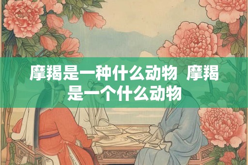 摩羯是一种什么动物  摩羯是一个什么动物