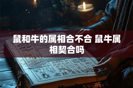 鼠和牛的属相合不合 鼠牛属相契合吗 鼠和牛的属相合不合 鼠牛属相契合吗