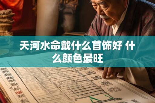天河水命戴什么首饰好 什么颜色最旺