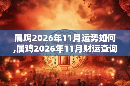 属鸡2026年11月运势如何,属鸡2026年11月财运查询