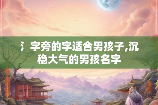 氵字旁的字适合男孩子,沉稳大气的男孩名字