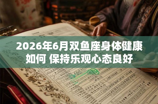 2026年6月双鱼座身体健康如何 保持乐观心态良好