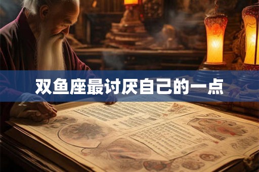 双鱼座最讨厌自己的一点