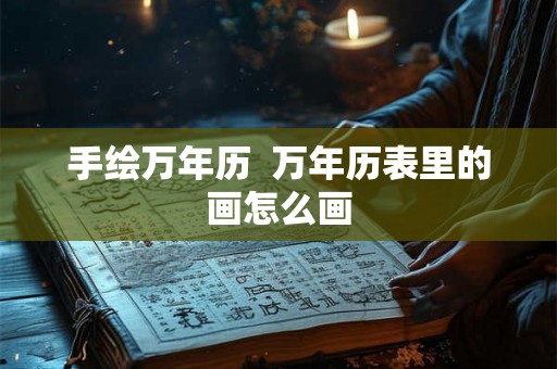 手绘万年历  万年历表里的画怎么画