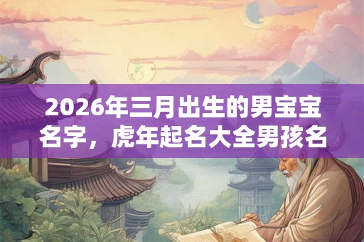 2026年三月出生的男宝宝名字,虎年起名大全男孩名字 2026年三月出生的男宝宝名字,虎年起名大全男孩名字