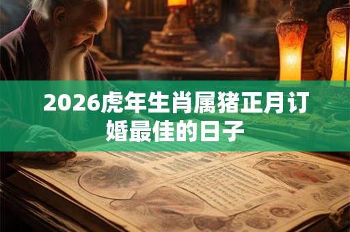 2026虎年生肖属猪正月订婚最佳的日子