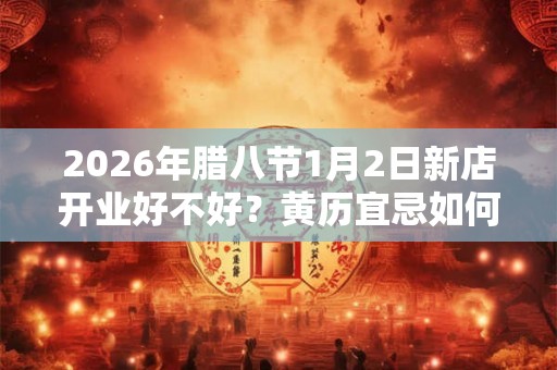 2026年腊八节1月2日新店开业好不好？黄历宜忌如何？