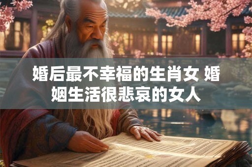 婚后最不幸福的生肖女 婚姻生活很悲哀的女人