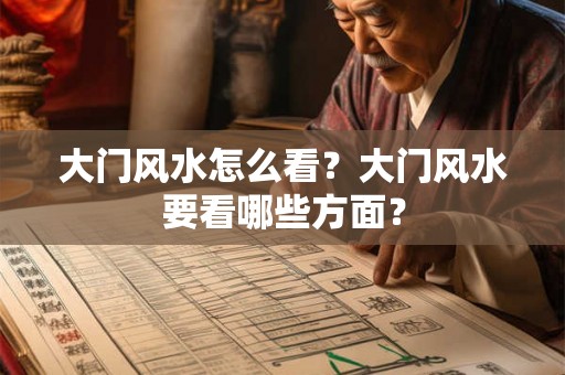 大门风水怎么看？大门风水要看哪些方面？