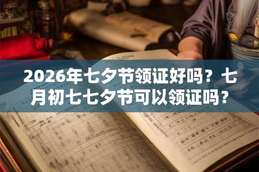 2026年七夕节领证好吗？七月初七七夕节可以领证吗？