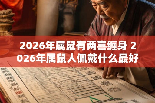 2026年属鼠有两喜缠身 2026年属鼠人佩戴什么最好