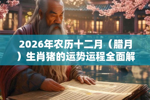 2026年农历十二月（腊月）生肖猪的运势运程全面解析！