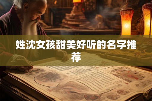 姓沈女孩甜美好听的名字推荐