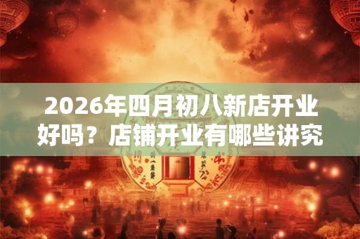 2026年四月初八新店开业好吗？店铺开业有哪些讲究？