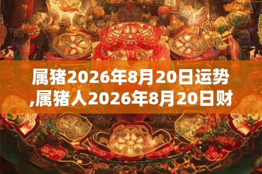 属猪2026年8月20日运势,属猪人2026年8月20日财运,生肖猪2026年8月20日运势 属猪2026年8月20日运势,属猪人2026年8月20日财运,生肖猪2026年8月20日运势