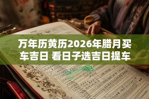 万年历黄历2026年腊月买车吉日 看日子选吉日提车