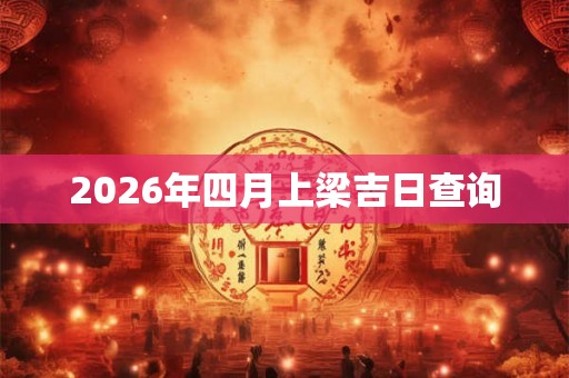 2026年四月上梁吉日查询