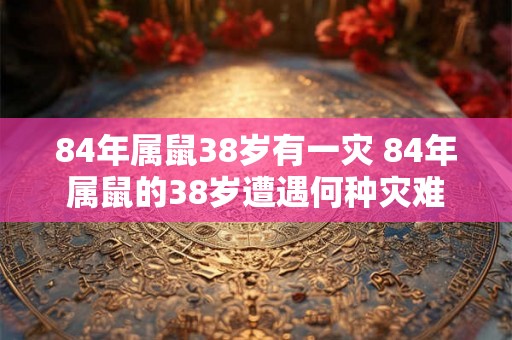 84年属鼠38岁有一灾 84年属鼠的38岁遭遇何种灾难