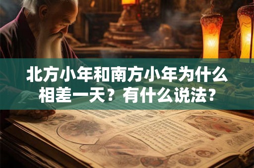 北方小年和南方小年为什么相差一天?有什么说法? 北方小年和南方小年为什么相差一天?有什么说法?