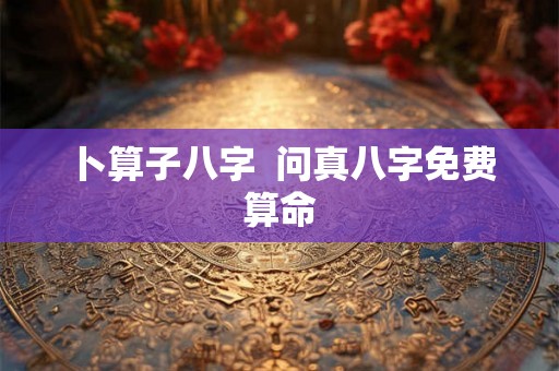 卜算子八字  问真八字免费算命