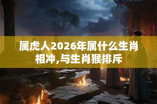属虎人2026年属什么生肖相冲,与生肖猴排斥