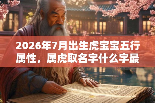 2026年7月出生虎宝宝五行属性，属虎取名字什么字最好