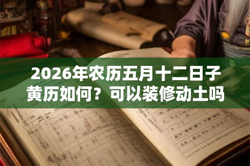 2026年农历五月十二日子黄历如何?可以装修动土吗? 2026年农历五月十二日子黄历如何?可以装修动土吗?