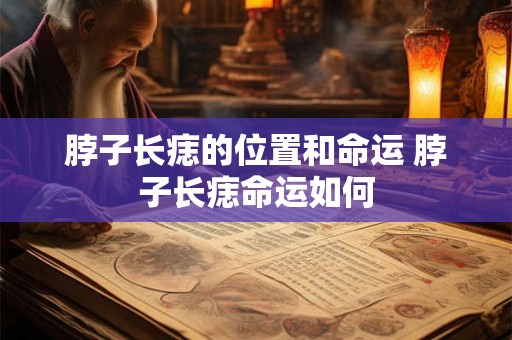 脖子长痣的位置和命运 脖子长痣命运如何