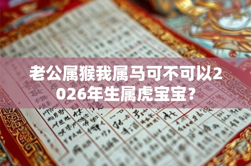 老公属猴我属马可不可以2026年生属虎宝宝? 老公属猴我属马可不可以2026年生属虎宝宝?