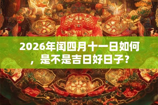 2026年闰四月十一日如何，是不是吉日好日子？