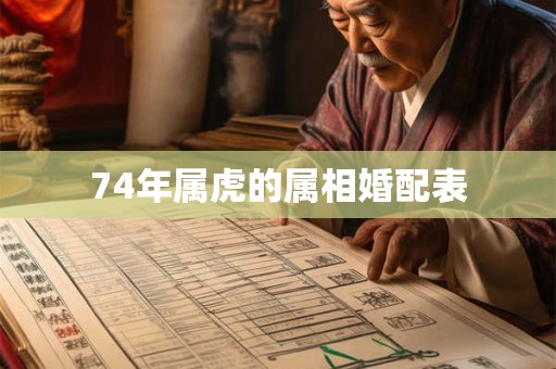 74年属虎的属相婚配表