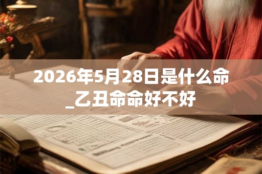 2026年5月28日是什么命_乙丑命命好不好