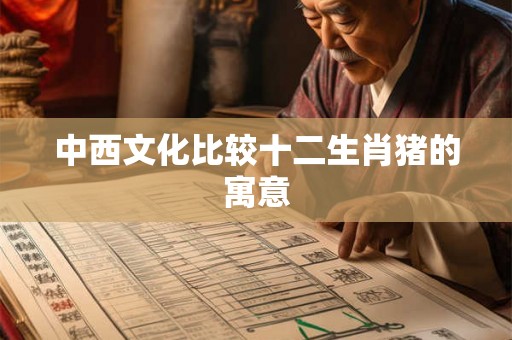 中西文化比较十二生肖猪的寓意