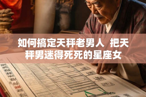 如何搞定天秤老男人  把天秤男迷得死死的星座女