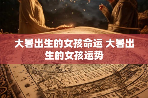 大暑出生的女孩命运 大暑出生的女孩运势