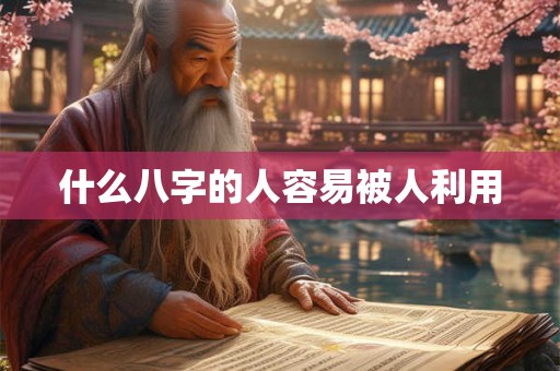 什么八字的人容易被人利用