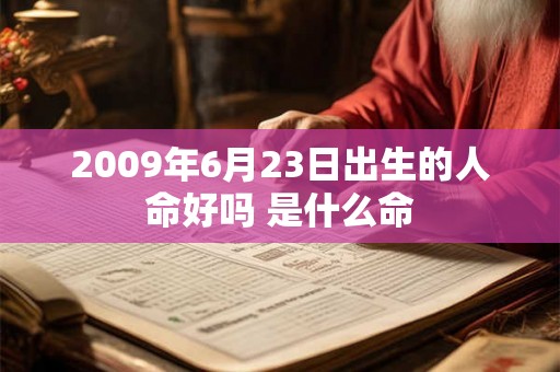 2009年6月23日出生的人命好吗 是什么命