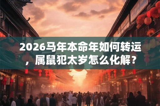2026马年本命年如何转运，属鼠犯太岁怎么化解？