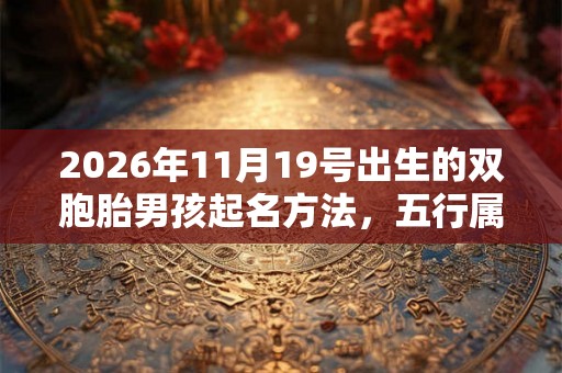 2026年11月19号出生的双胞胎男孩起名方法，五行属什么