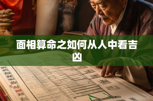 面相算命之如何从人中看吉凶