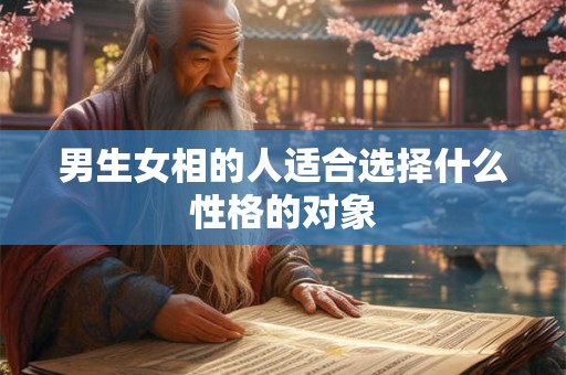 男生女相的人适合选择什么性格的对象 男生女相的人适合选择什么性格的对象