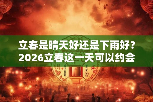 立春是晴天好还是下雨好？2026立春这一天可以约会吗？