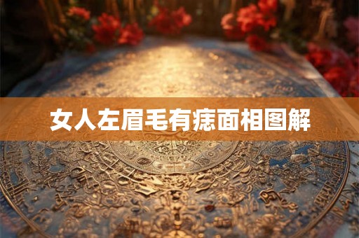 女人左眉毛有痣面相图解 女人左眉毛有痣面相图解