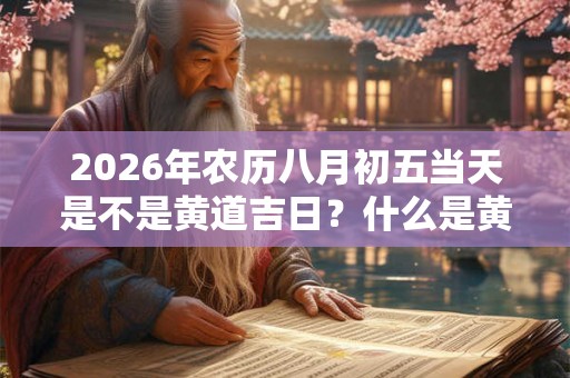 2026年农历八月初五当天是不是黄道吉日？什么是黄道吉日？